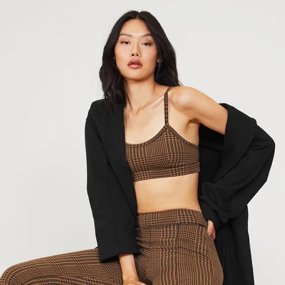 FLASH SALE⚡️ ALO Yoga Jacquard Glenplaid Gratitude Bra - Picture 8 of 9